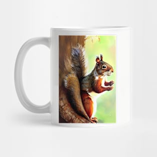 SQUIRREL ENJOYING AN AUTUMN EVENING Mug